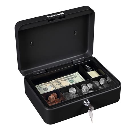 honeywell steel cash box|honeywell cash box.